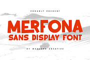 Merfona Sans Display Font, a Font by Maulana Creative (Thumbnail 1 of 7)