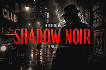 Shadow Noir Typeface