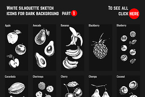 Fruits - Hand Drawn Vector Set