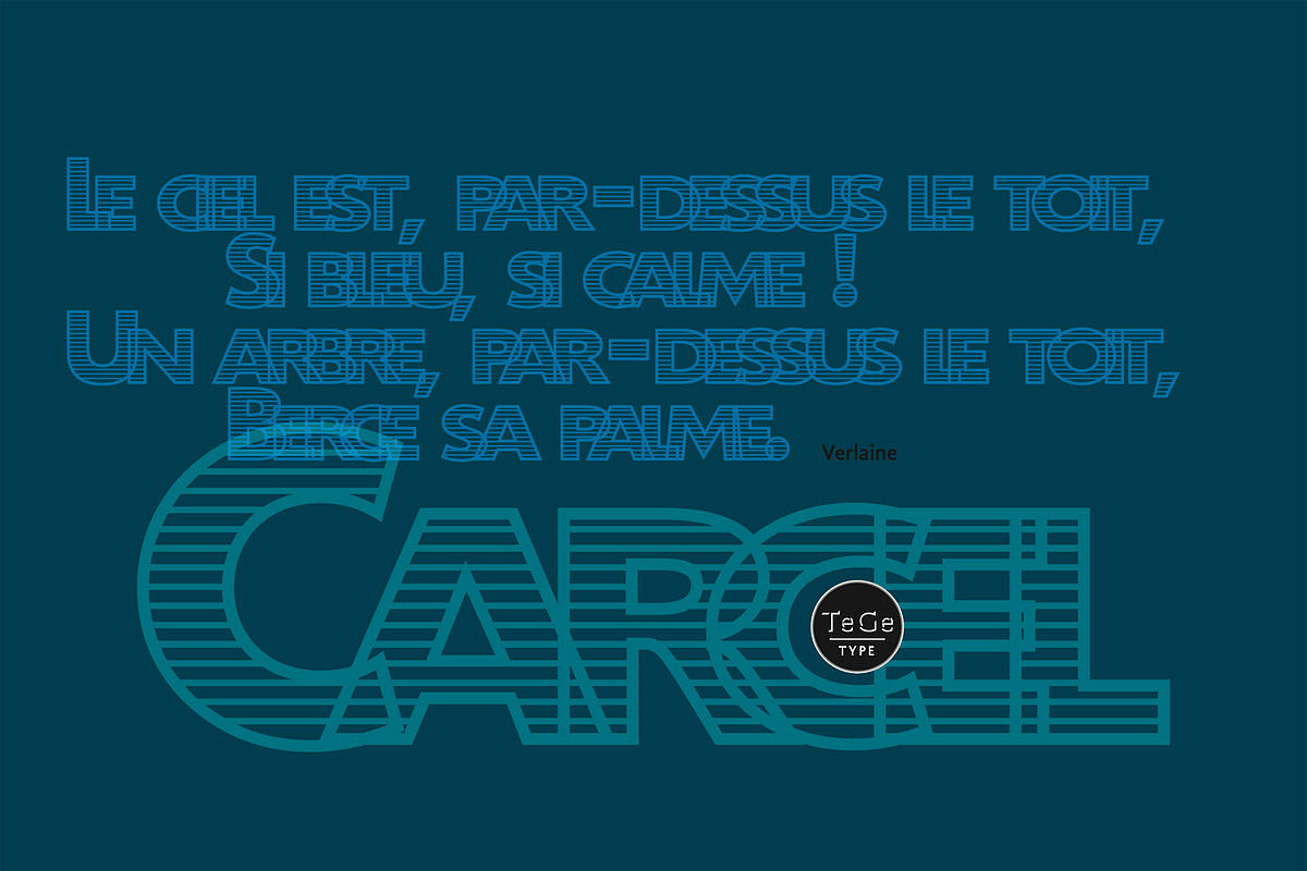 Carcel, a Font by TeGeType foundry (Photo 2 of 5)