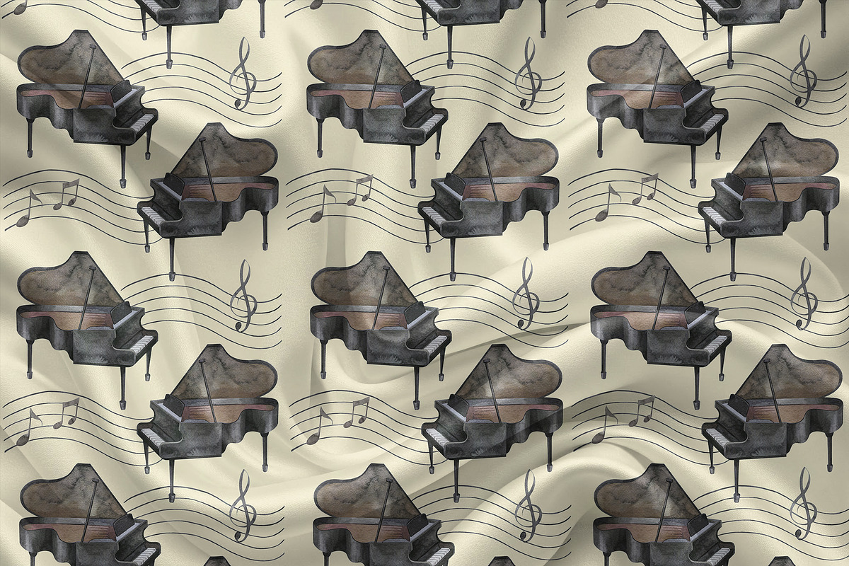 Music Digital Papers, Patterns, a Pattern Graphic by PatternPalette (Photo 7 of 12)