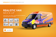 Van Mock-Up, a Mockup by WebAndCat (Thumbnail 1 of 7)