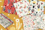 Llamas and Cacti, an Animal Illustration by Lidiebug (Thumbnail 6 of 6)