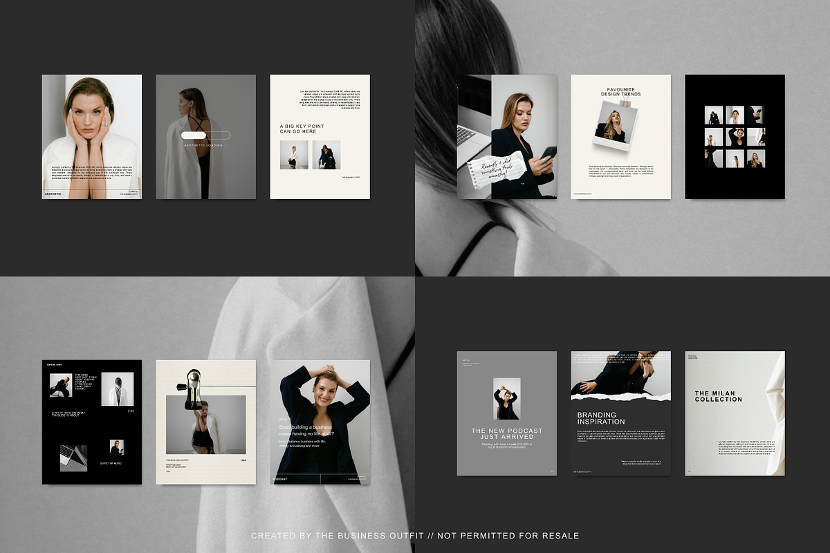 CANVA Milan Instagram Templates, a Social Media Template by thebusinessoutfit (Photo 18 of 18)