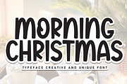 Morning Christmas | Script Font, a Script Font by Scratchones (Thumbnail 1 of 8)