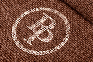 Jute Fabric Printing Logo Mockup