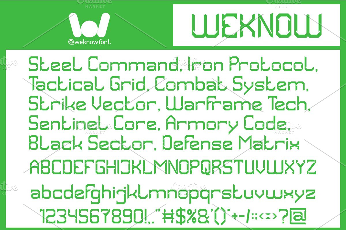Hyper System font, a Font by weknow (Photo 4 of 8)