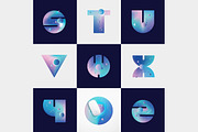Colorful Space-vector typography, a Symbol Font by Polar Vectors (Thumbnail 11 of 18)