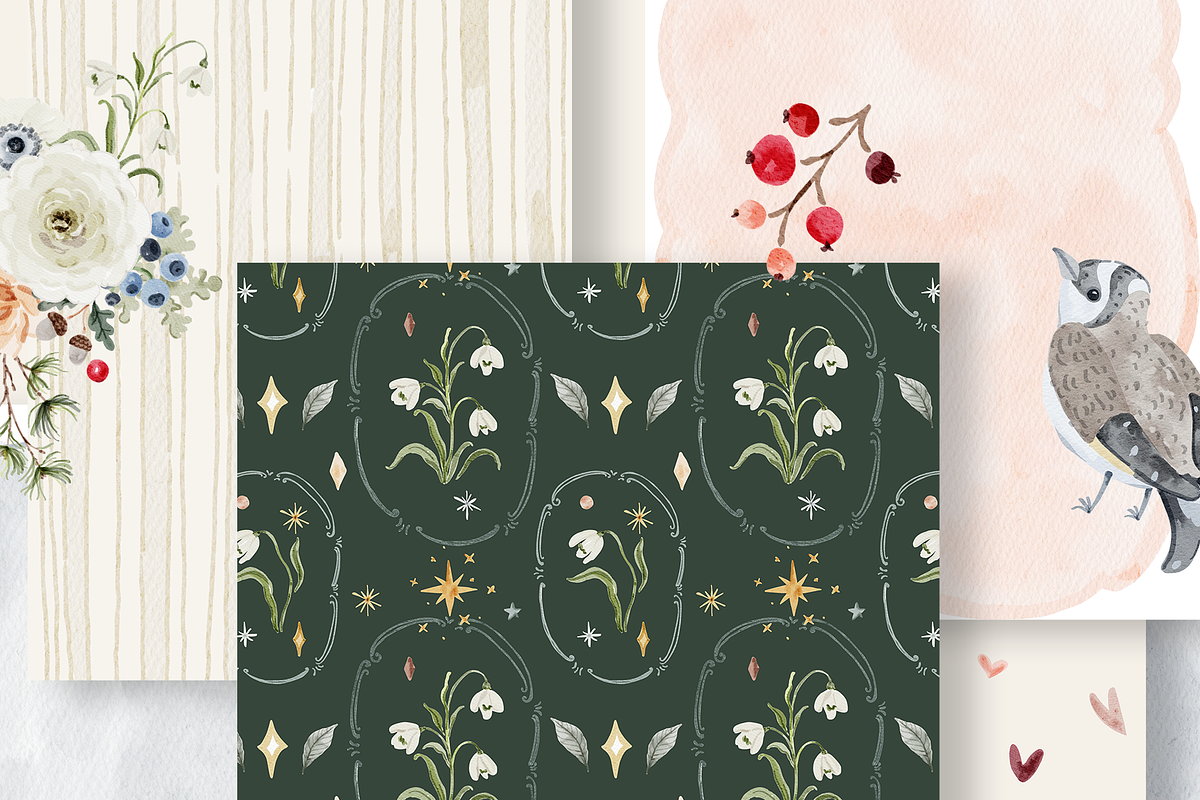 Secret Winter Garden Collection, a Decorative Illustration by Karma (Photo 8 of 21)