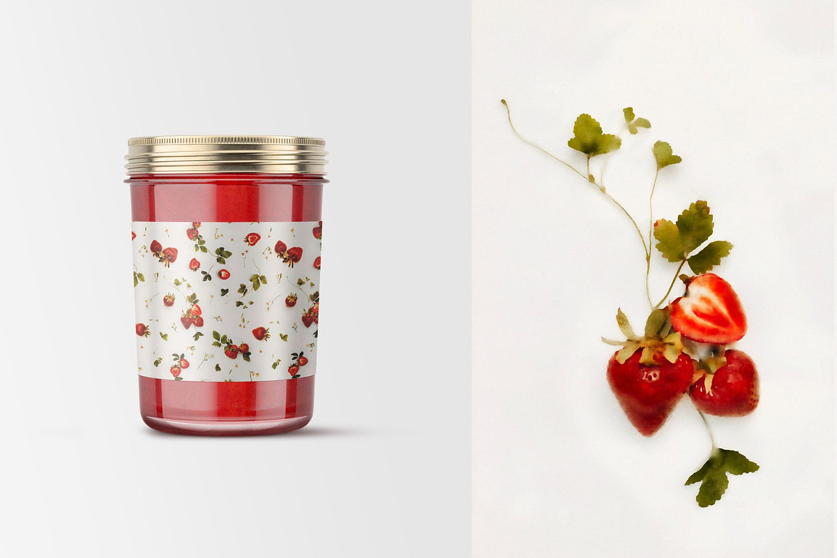 Juicy Strawberry: A Sweet and Summer, a Pattern Graphic by MouseGrey (Photo 3 of 8)