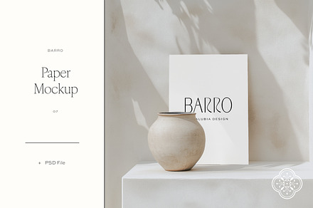 Barro Paper Mockup