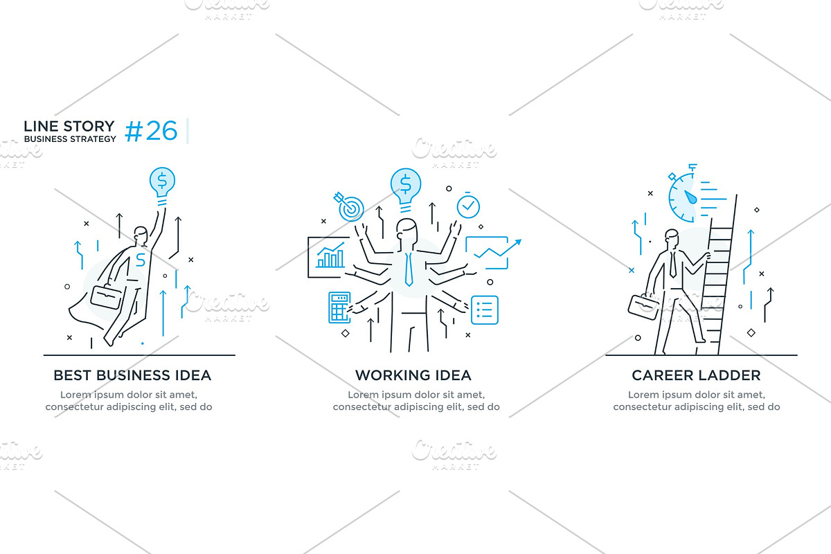 Set of illustrations concept with, a Finance Illustration by turbodesign