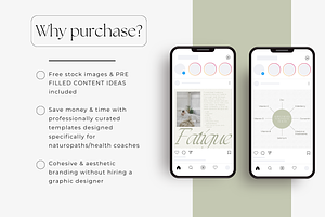 Wellness Instagram Template Bundle