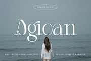Agican Elegant Serif, a Serif Font by Cruzine (Thumbnail 1 of 9)