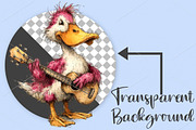 Whimsical Summer Beach Duck Clipart, an Illustration by Canvas Craft (Thumbnail 2 of 7)