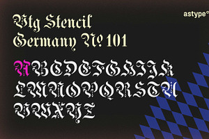 Vtg Stencil Germany No. 101