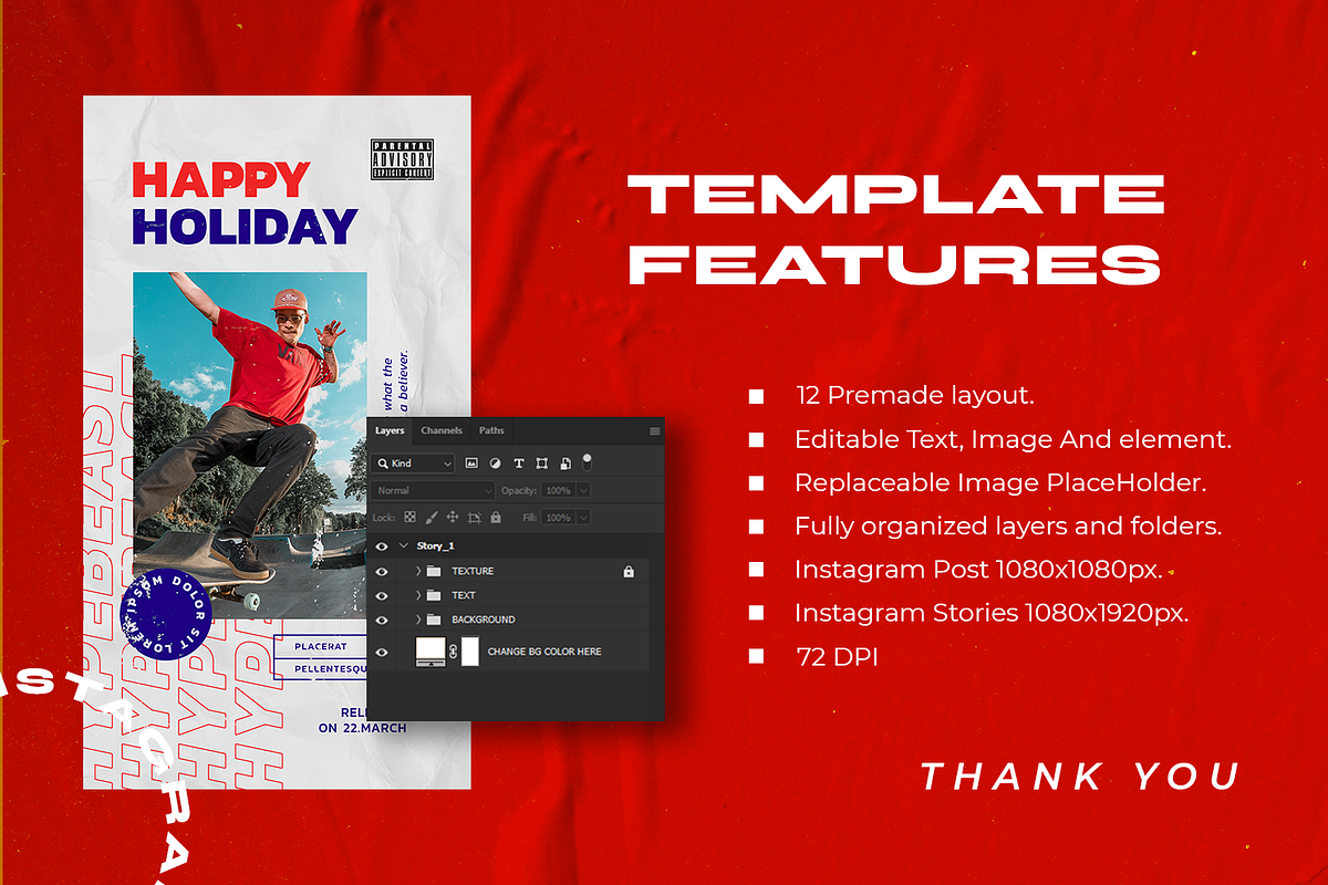 Ludenm-Hype Instagram Stories & Post, a Social Media Template by MYDesign (Photo 5 of 5)