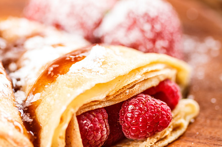 Pancakes Containing Breakfast Food And Honey preview 6