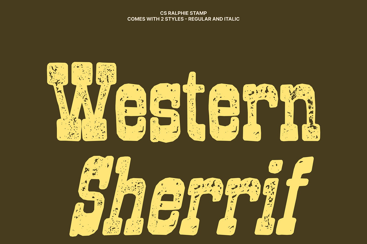 CS Ralphie Stamp, a Slab Serif Font by Craft Supply Co. (Photo 3 of 8)