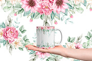 Watercolor Floral Clipart, a Decorative Illustration by Eves_Aquadreams (Thumbnail 11 of 18)