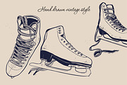 Hand drawn Figure Skating clipart, a Sport Illustration by Wild Muse (Thumbnail 5 of 6)
