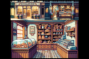 Background - Pixel Cafe