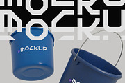 Plastic Carrying Bucket Mockup, a Household Mockup by hiddemaru (Thumbnail 3 of 4)