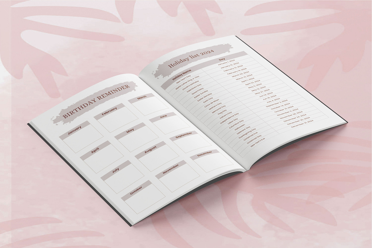 2024-2025 Self Love Workbook, a Print Template by Book2bees (Photo 3 of 7)