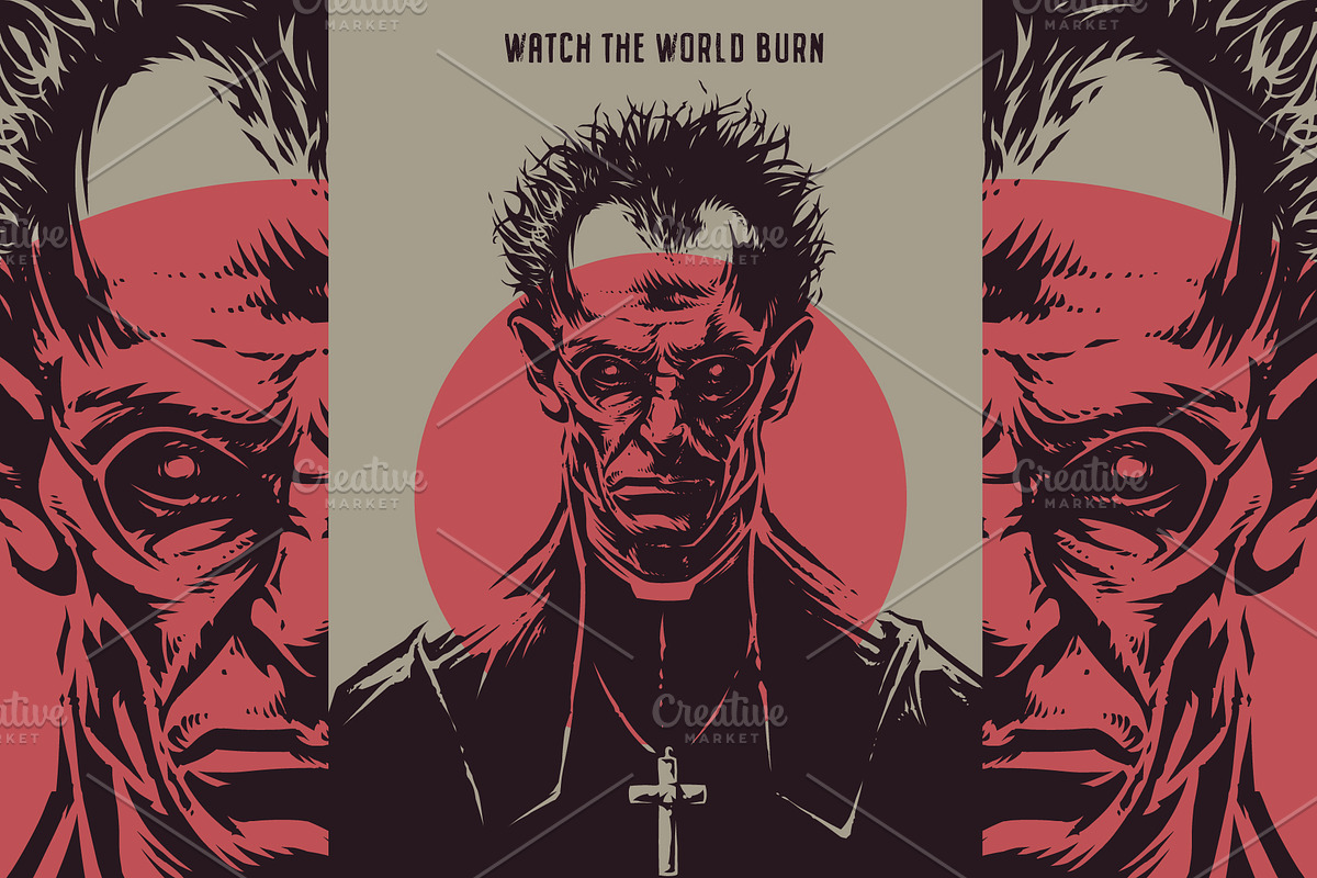 Watch the World Burn, a Person Illustration by daver2002ua