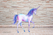 Watercolor Clipart Unicorns, an Illustration by Corner Croft (Thumbnail 4 of 6)