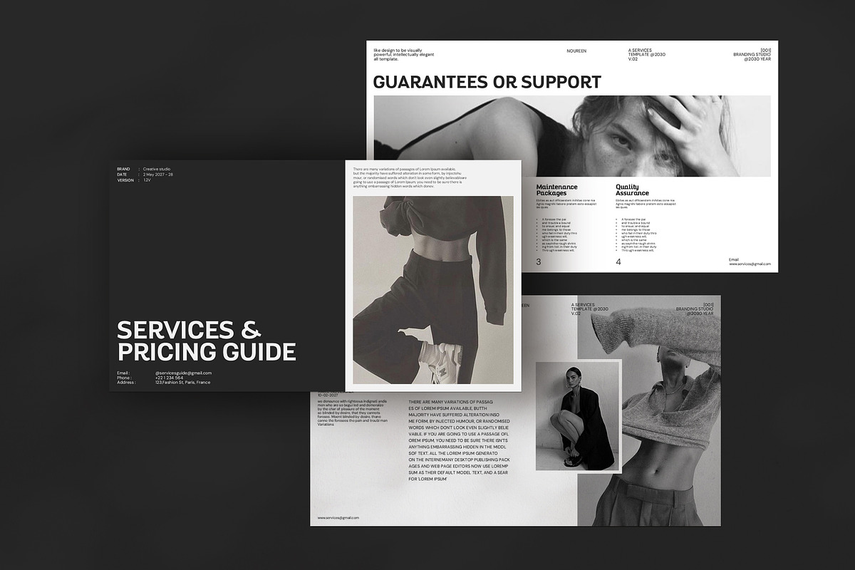 Services Guide Presentation Template, a Presentation Template by Dream-Lab