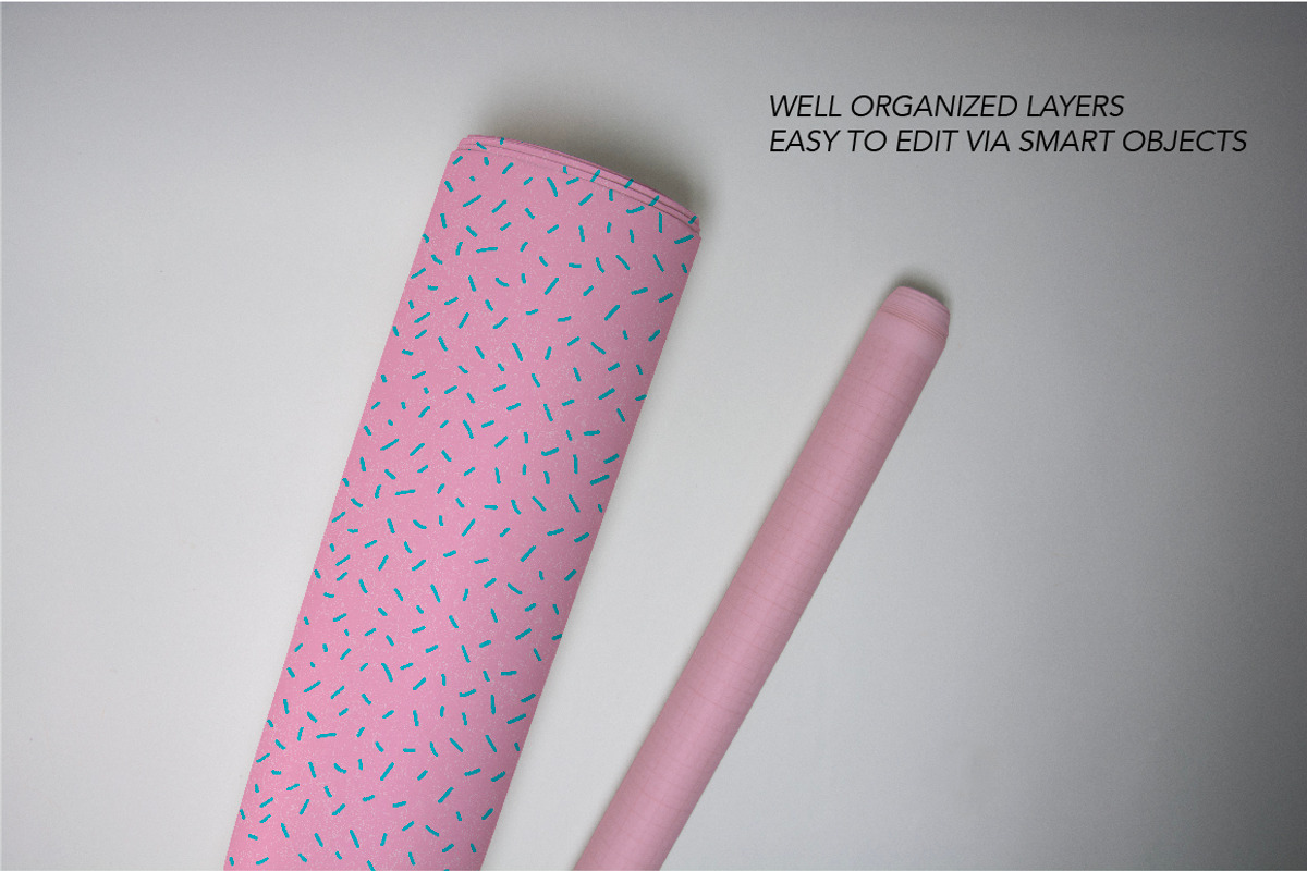 Paper Rolls Mockups + shadow overlay, a Packaging Mockup by Almazova Dolzhenko (Photo 7 of 10)