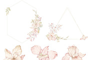 Watercolor Pink Iris Clipart, a Decorative Illustration by ArtbyHien (Thumbnail 2 of 6)