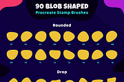 Blob Brushes for Procreate, a Brush Add-On by Punct Supply (Thumbnail 2 of 3)