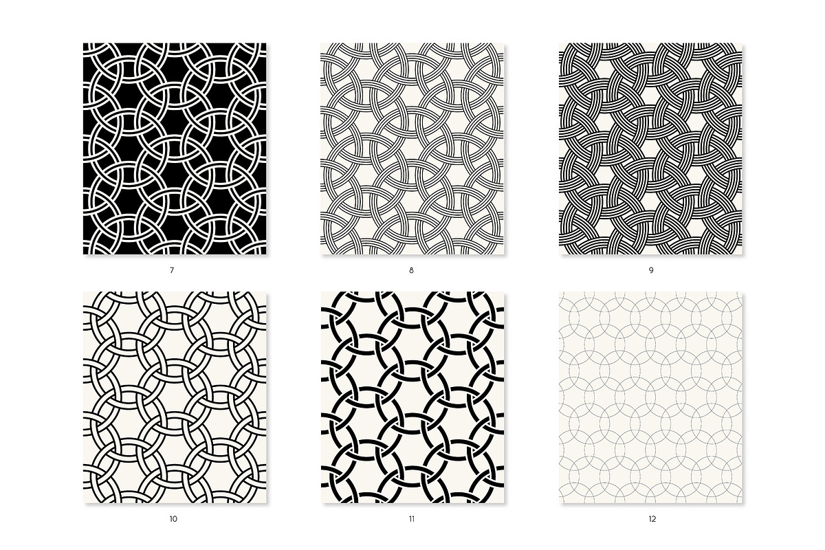 Rings. Seamless Pattern Set, a Pattern Graphic by Curly_Pat (Photo 5 of 7)