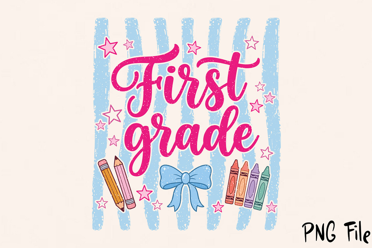 Retro Back to School Sublimation, a Seasonal Illustration by Rose Art (Photo 1 of 7)