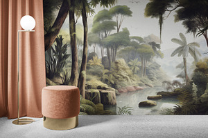 Tropical Forest Mural Series