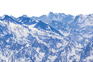 Isolated graphic of chilean andes