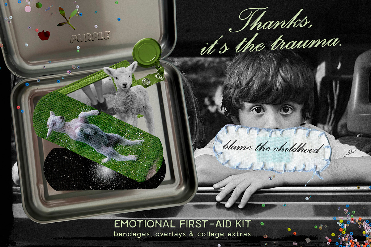 Thanks, it's the trauma: collage, an Object Graphic by Purple (Photo 1 of 11)