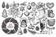 Christmas Hand Drawn Elements Set, a Decorative Illustration by Epine (Thumbnail 2 of 4)