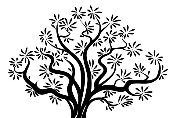 Olive Tree Silhouette