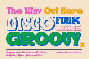 Lemice A Groovy Cartoon Font