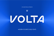 Volta – Bold Condensed Futuristic Sp, a Sans Serif Font by WhymoreArt (Thumbnail 1 of 11)