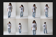 T-Shirt Mock-Up Set, a Shirt Mockup by Freeman Studio (Thumbnail 7 of 13)