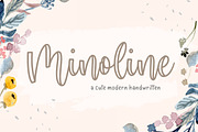 Minoline - Modern Handwritten Font, a Script Font by Balpirick Studio (Thumbnail 1 of 7)