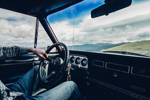 Mountain Driving in Antique Jeep