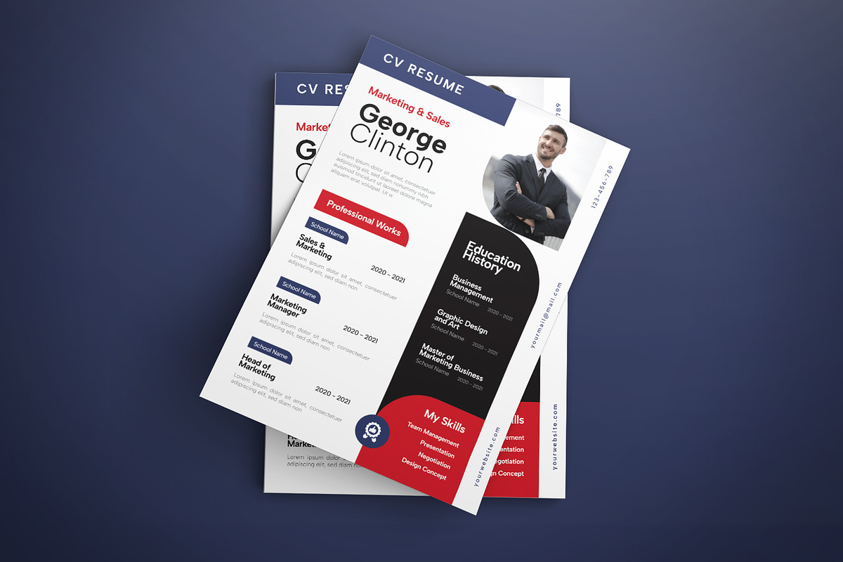 Bauhaus - Resume Template, a Resume Template by VUNIRA (Photo 2 of 2)