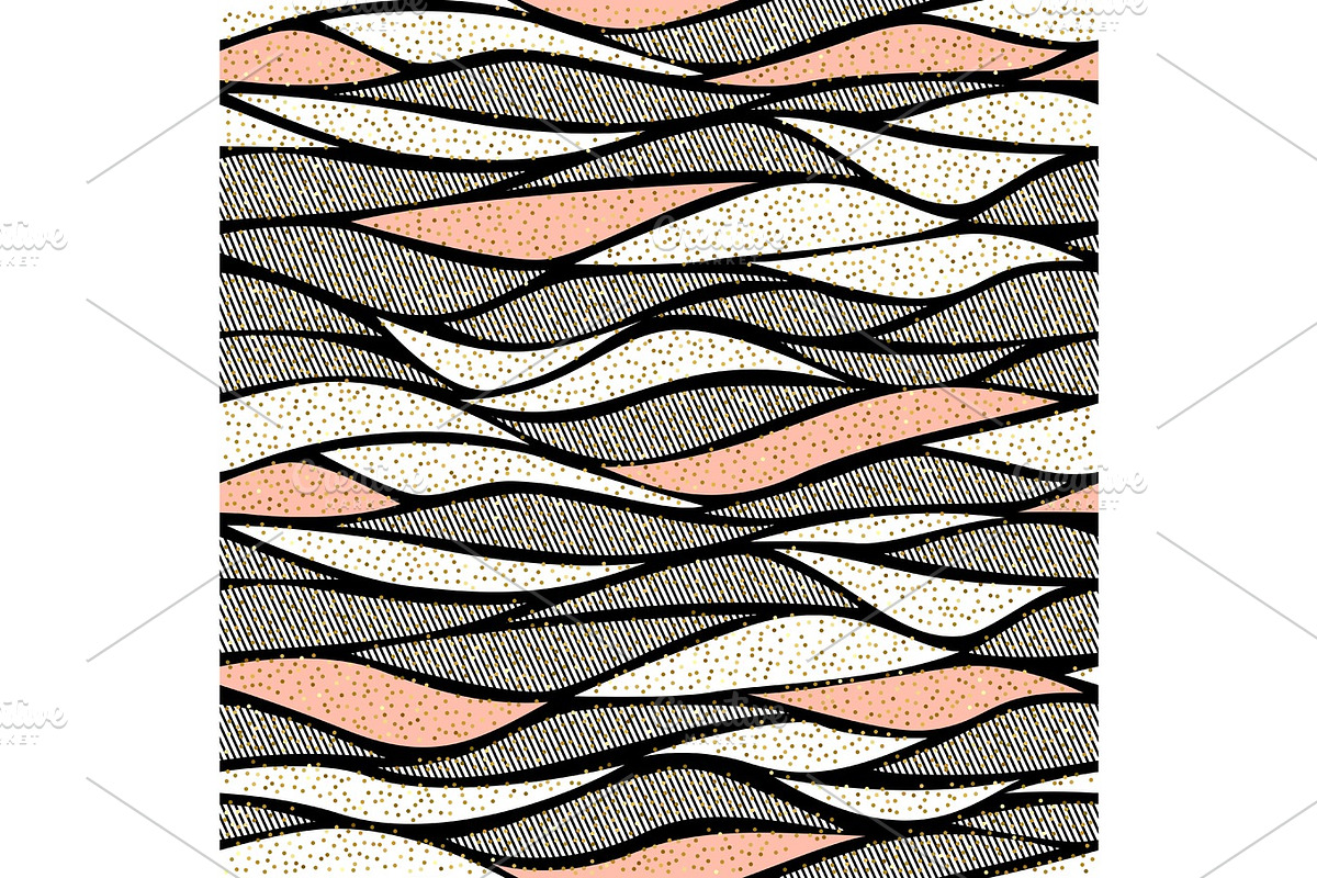 Seamless vector wave pattern for textile and decoration., a Decorative ...