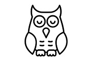 Owl Line Icon, an Icon by Pexelpy (Thumbnail 1 of 2)