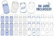 Royal Blue Jar Vectors & Clipart, an Illustration by Amanda Ilkov (Thumbnail 4 of 4)
